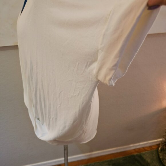 White faux wrap top - Picture 5 of 8